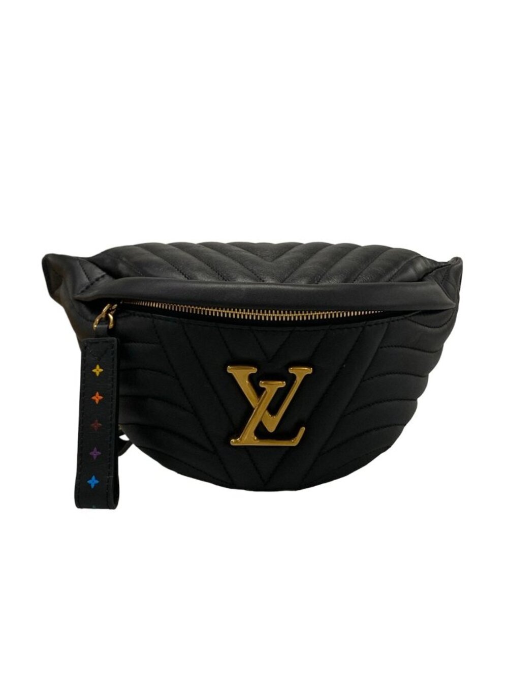 Louis Vuitton Waist Pouch New Wave Bum Bag Noir Leather